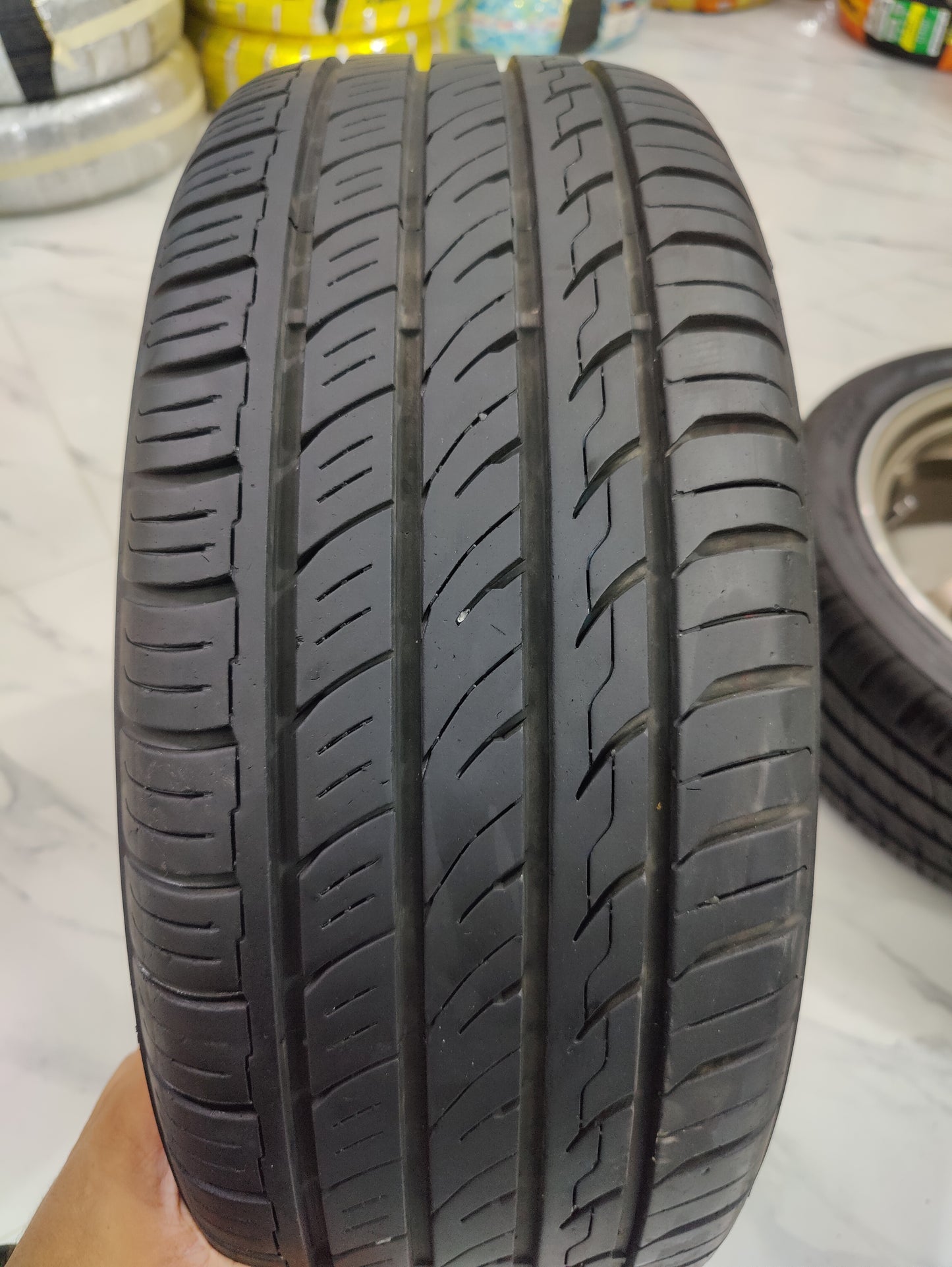 Black Racing Wheels with Almost New Tyres