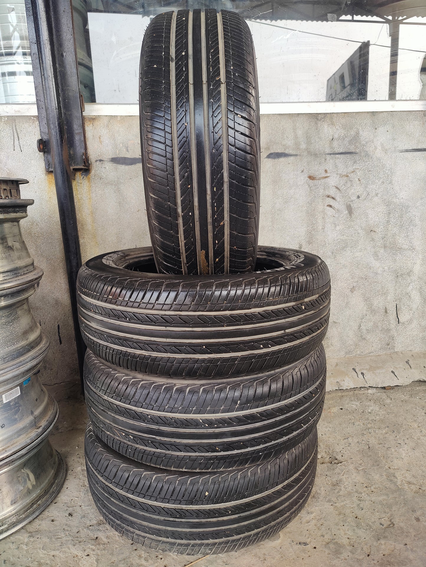 195/55/15 ovation used tyres set 80%