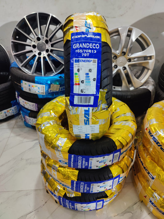 165/70/13 compasal fresh 2026 new  import tyres set available