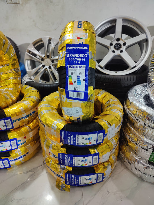 165/70/14 compasal fresh 2026 import tyres set available