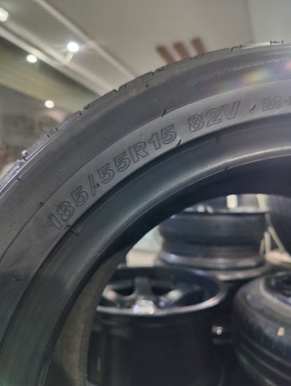 185/55/15 Trazano tyres set available 1day used