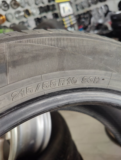 215/55/16 Yokohama blue earth es32 used tyres set available