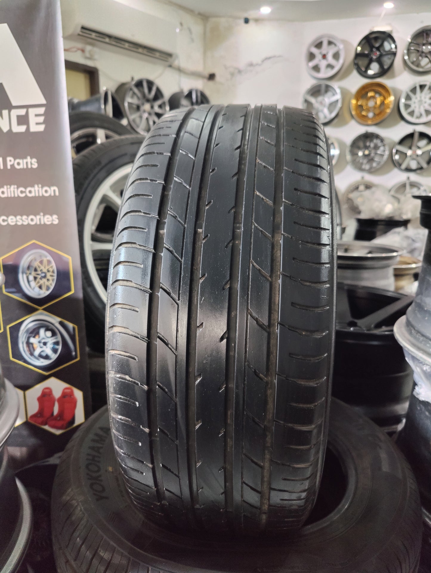 225/50/17 Yokohama DB Decibel used tyres set 75%
