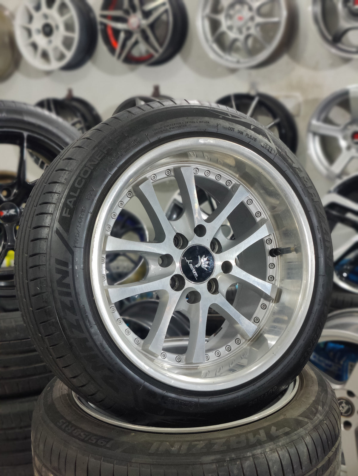 Karanze wheels &tyres almost new condition