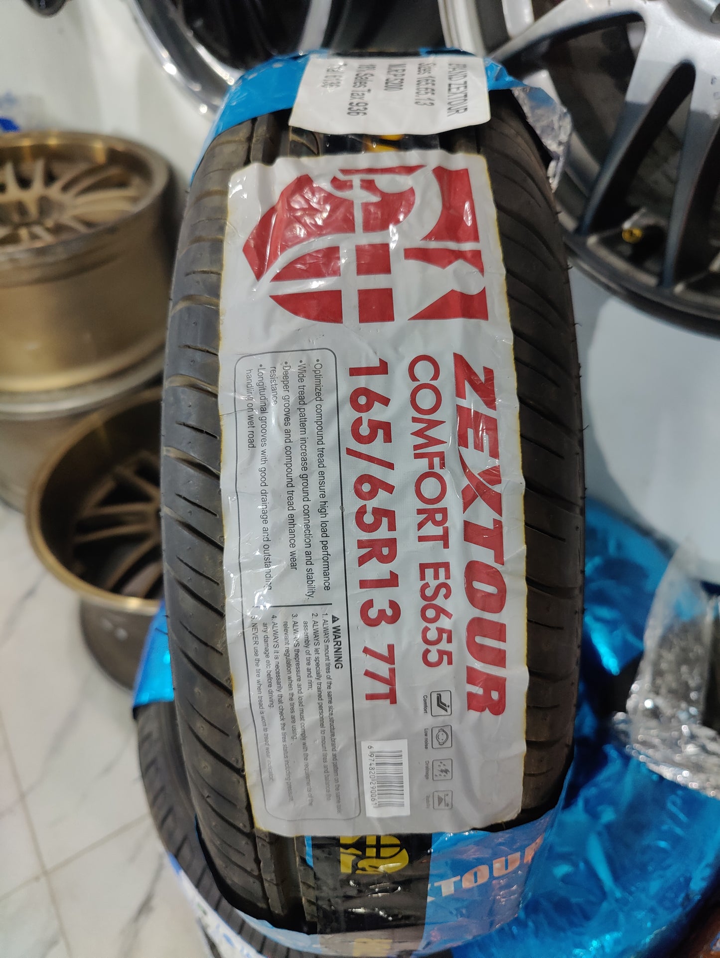 165/65/13 zextour new tyre